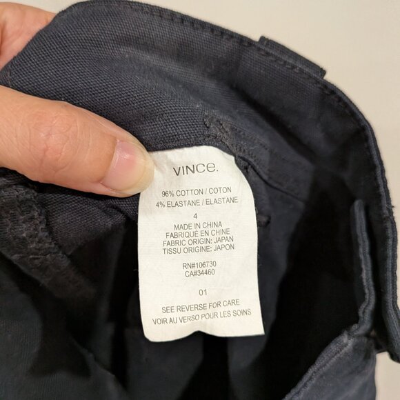 VINCE Military Pants Navy Blue Size 4 - Picture 6 of 7